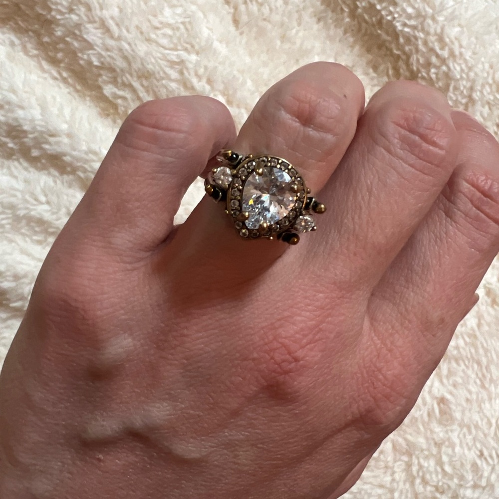 Double Sided Ring Black/Clear